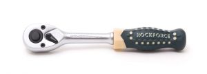 Трещотка реверсивная усиленная с резиновой ручкой 1/4" (72зуб.) ROCKFORCE RF-80222A 17871