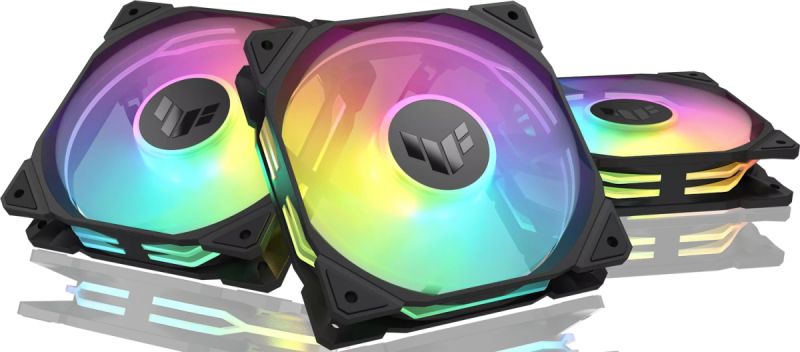 Вентилятор для корпуса ASUS TUF GAMING TR120 FAN ARGB REVERSE BLACK 3IN1 120x120x28 TR120-1R/BK/REV/