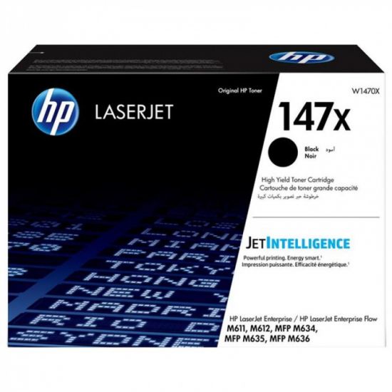 Лазерный картридж HP W1470, 147X, оригинальный лазерный картридж увеличенной емкости LaserJet, черный
