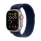 49mm Blue Trail Loop - S/M - Natural Titanium Finish