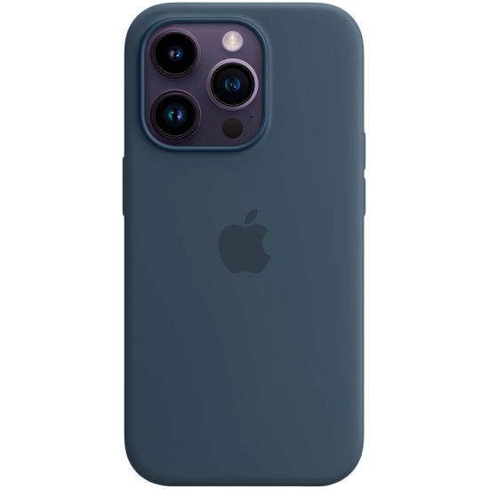 iPhone 14 Pro Silicone Case with MagSafe - Storm Blue,Model A2912