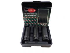 1/2" Набор головок ударных тонкостенных 3 предмета, 1/2" (17,19,21мм, 6-гран.)в кейсе ROCKFORCE RF-4032TH 5294
