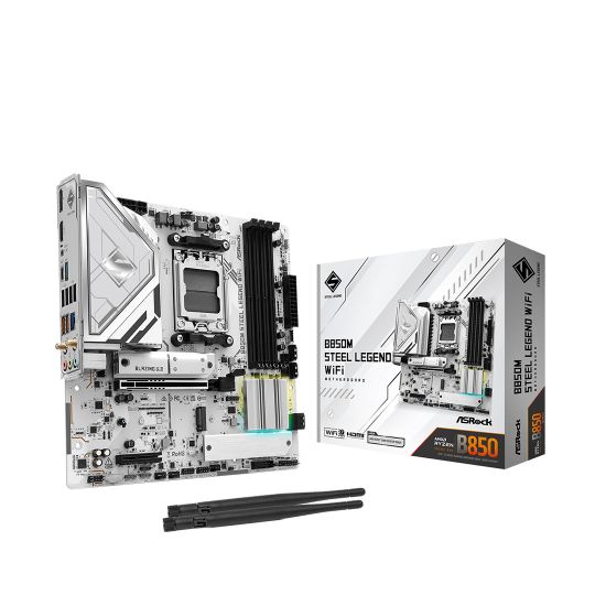 Материнская плата ASRock B850M STEEL LEGEND WIFI Материнская плата ASRock B850M STEEL LEGEND WIFI