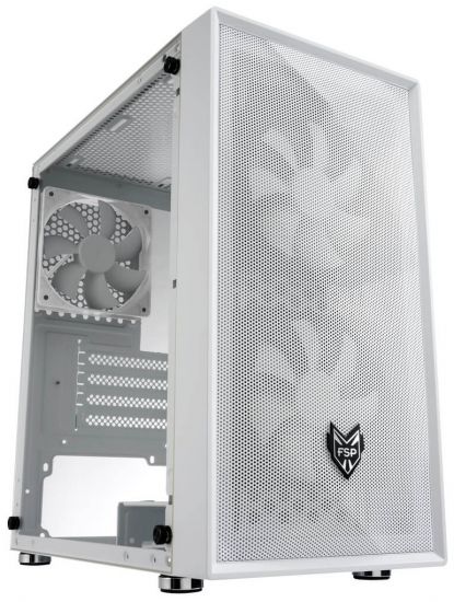 Компьютерный корпус FSP CST130 Basic(White), Без БП, 1xUSB3.0/2xUSB2.0, 3xFAN120, Glass, White, mATX