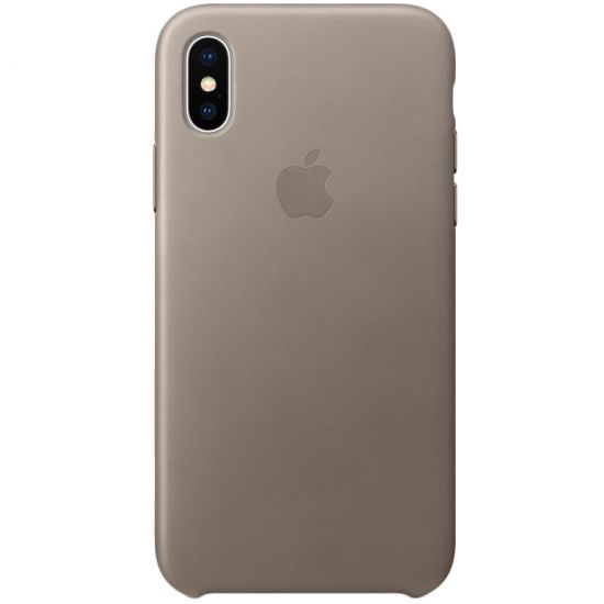 iPhone X Leather Case - Taupe