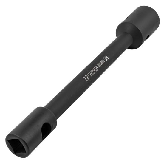 Ключ баллонный двусторонний усиленный 22x38 L-400мм (черный) Rock FORCE RF-6772238-EURO 54278
