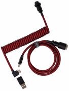 Кабель Type-A/Type-C Keychron Premium Coiled Aviator Cable-Angled Red