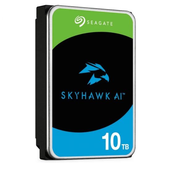 Жесткий диск для видеонаблюдения с искусственным интеллектом 10Tb Seagate SkyHawk AI SATA3 3.5" 256Mb 7200rpm ST10000VE001. Поддержка до 64 HD-камер
