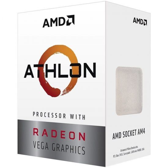 AMD CPU Desktop 2C/4T Athlon 300GE (3.4GHz,5MB,35W,AM4) tray, with Radeon Vega Graphics