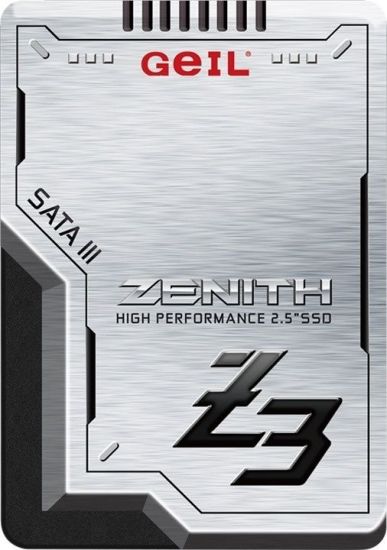 Твердотельный накопитель 1000GB SSD GEIL GZ25Z3-1TBP ZENITH Z3 Series 2.5” SSD SATAIII Чтение 520MB/s, Запись 470MB/s