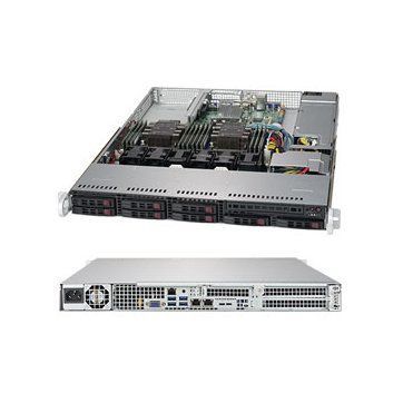 Supermicro SuperServer SYS-1029P-WT 1U, 2 x P (LGA 3647), 12 x DIMM slots,  8x2.5" SAS/SATA HS, 2x1GbE LAN, 2 PCI-E 3.0 x16 (FHHL) slots, 1 PCI-E 3.0 x8 (LP) slot, 1 PCI-E 3.0 x16 for Add-on-Module, 1 PCI-E M.2 SSD slot, 2x SATADOM, 600W PSU