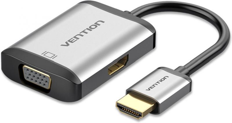 Переходник Vention HDMI to HDMI VGA  0.15m