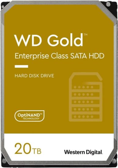 Жесткий диск повышенной надежности HDD 20Tb Western Digital GOLD SATA3 3,5" 7200rpm 512Mb WD201KRYZ