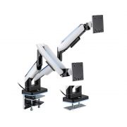 Настольный кронштейн с газлифтом XG MGG-1735D white для 2-х мониторов (17"-35") Белый