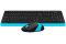Клавиатура мышь беспроводная A4tech Fstyler FG1010-BLUE USB
