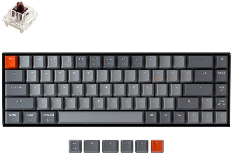 Клавиатура Keychron K6 K6O3_Keychron серый