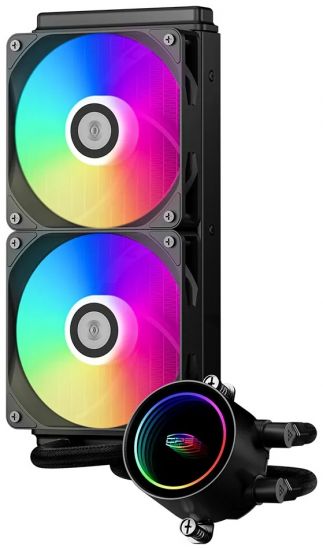 Водяное охлаждение для CPU PCCooler DA240 ARGB BK TDP 270W, 2x120mm ARGB Fans, 4-pin PWM, LGA Intel 115X/1200/1700/20XX, AMD AM4/AM5 Black DA240 ARGB BK Водяное охлаждение для CPU PCCooler DA240 ARGB BK TDP 270W, 2x120mm ARGB Fans, 4-pin PWM, LGA Intel 115X/1200/1700/20XX, AMD AM4/AM5 Black DA240 ARGB BK