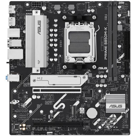 Материнская плата ASUS PRIME B850M-K AM5 2xDDR5 4xSATA3 RAID 2xM.2 HDMI DP mATX
