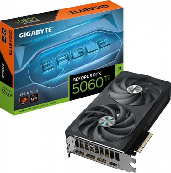 Видеокарта Gigabyte GV-N506TEAGLE OC-8GD, 8Gb GDDR7, 128bit, 4608 CUDA CORE, HDMI, DP, BOX