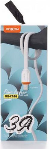 Дата-кабель Moxom Smooth USB - Lightning (MX-CB96)1m\белый