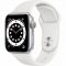 Apple Watch Series 6 GPS, 40mm Silver Aluminium Case with White Sport Band - Regular, Model A2291
