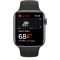 Apple Watch Series 5 GPS, 44mm Space Grey Aluminium Case with Black Sport Band - S/M & M/L Model nr A2093