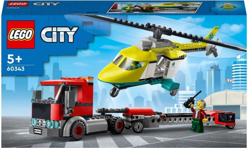 Конструктор LEGO City Грузовик для спасательного вертолёта