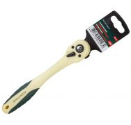 Трещотка реверсивная с изгибом в пластиковом антикорозийном корпусе 3/8"(L-200мм, 72зуб) 51675 RF-802327