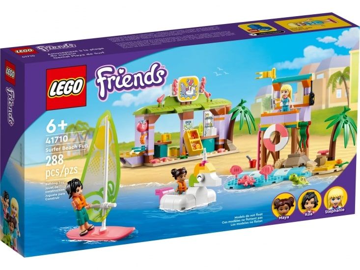 Конструктор LEGO Friends Пляжные развлечения серферов