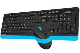 Клавиатура мышь беспроводная A4tech Fstyler FG1010-BLUE USB