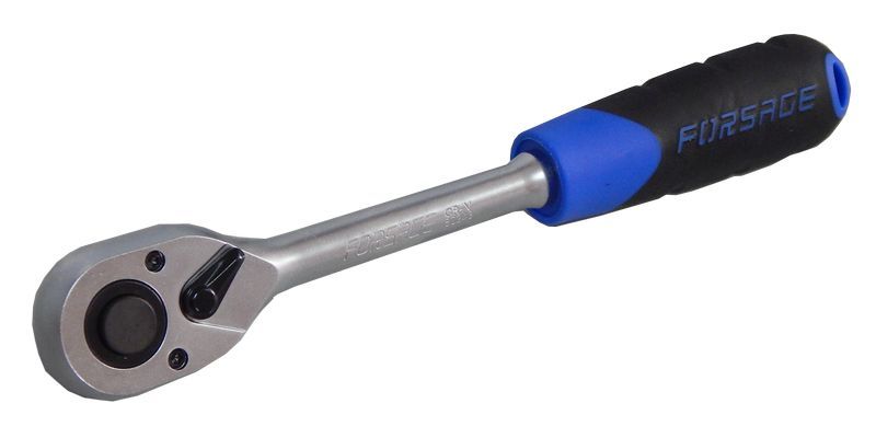 Трещотка реверсивная с резиновой ручкой 1/2"(L-260мм, 45зуб) Forsage F-80243 15769