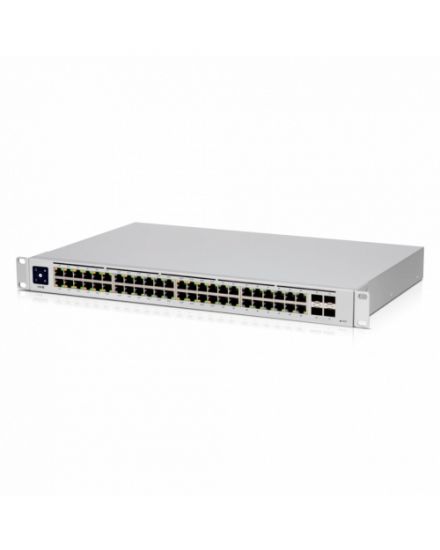 USW-48-PoE is 48-Port managed PoE switch with (48) Gigabit Ethernet ports including (32) 802.3at PoE  ports, and (4) SFP ports. Powerful second-generation UniFi switching.