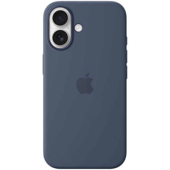 iPhone 16 Silicone Case with MagSafe - Denim,Model A3313