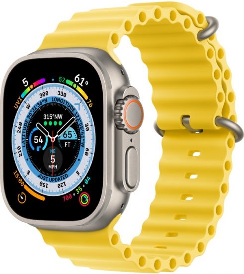 Смарт-часы Apple Watch Ultra Ocean серый-желтый