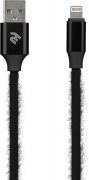 КАБЕЛЬ 2E FUR USB 2 TO LIGHTNING CABLE, BLACK,1M
