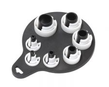 Набор приспособлений для разъединения быстросъемных соединений топливных систем и систем кондиционирования 7 предметов, в блистере ROCKFORCE RF-907G10 27410