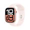 Apple Watch Series 10 GPS 46mm Rose Gold Aluminium Case with Light Blush Sport Band - S/M,Model A2999