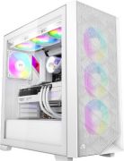 Корпус PCCooler C3D510 WH ARGB EATX/ATX/mATX/ITX 2x3.5", 2x2.5", USB3.0, 2xUSB2.0,  3xFAN ARGB included,  White