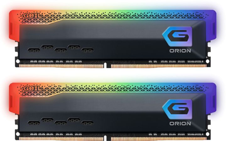 Оперативная память 16GB Kit (8GBx2) GEIL DDR4 3200MHz ORION RGB PC4-25600 16-20-20-40 GOSG416GB3200C16BDC Titanium Grey (AMD) Оперативная память 16GB Kit (8GBx2) GEIL DDR4 3200MHz ORION RGB PC4-25600 16-20-20-40 GOSG416GB3200C16BDC Titanium Grey (AMD)