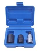 Набор головок для обслуживания тормозной системы автомобиля  1/2" 3 предмета(14мм, 19мм - 5гр., М10 - 5гр.), в кейсе ROCKFORCE RF-4036 15233