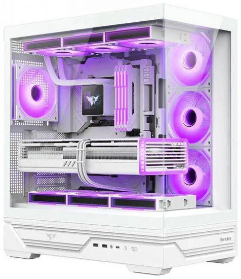 Компьютерный корпус Huntkey MVP Destiny White / ATX / Без БП (MVP Destiny W)