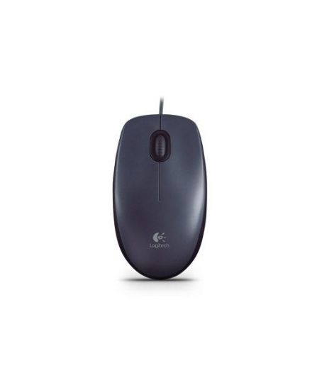 Мышь Logitech M90 Grey (темно-серая, оптическая, 1000dpi, USB, 1.8м)