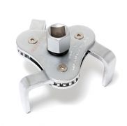 Съемник масляного фильтра "краб" с "плоским захватом" 3/8"+адаптер 3/8"Мх1/2F (диаметр 40-102мм), в  25685       RF-61904A