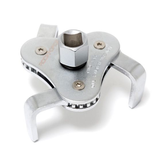 Съемник масляного фильтра "краб" с "плоским захватом" 3/8"+адаптер 3/8"Мх1/2F (диаметр 40-102мм), в  25685       RF-61904A