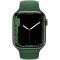 Apple Watch Series 7 GPS, 45mm Green Aluminium Case with Clover Sport Band - Regular, A2474