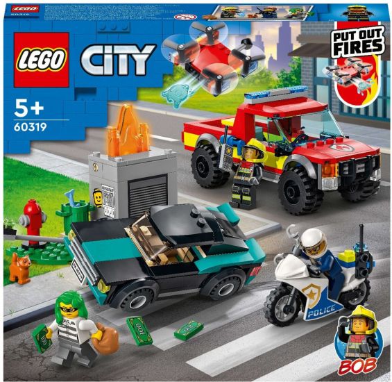 Конструктор LEGO City Пожарная бригада и полицейская погоня