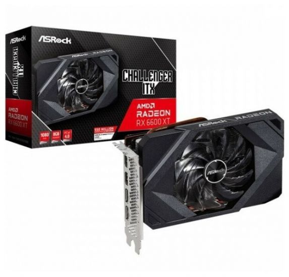 Видеокарта AsRock RADEON RX 6600 Challenger D 8GB, 8GB GDDR6 128-bit 3xDP HDMI RX6600 CLD 8G