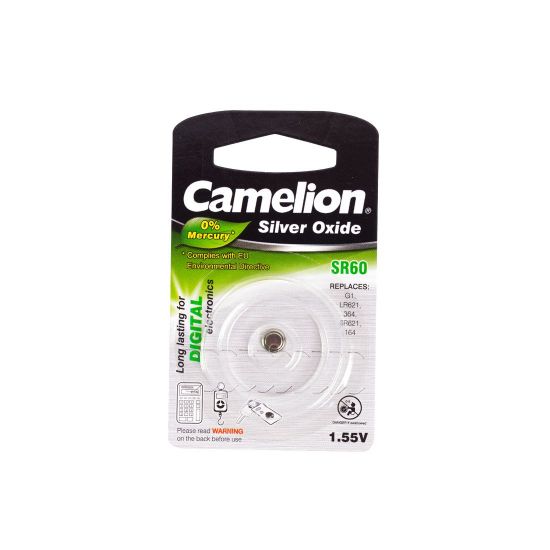 Батарейка CAMELION Silver Oxide SR60-BP1(0%Hg)