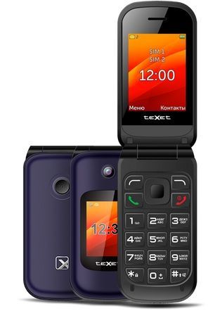 Мобильный телефон Texet TM-B202 синий
