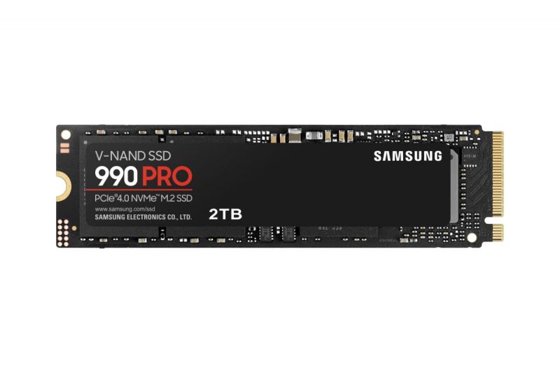 Твердотельный накопитель 2000Gb SSD Samsung 990 PRO NVMe, M.2 2280, PCI-E, Gen4 x4, 3D TLCR, 7450Mb/s W6900MB/s MZ-V9P2T0BW